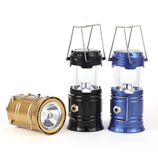 Camping lamp 5800 solar lantern USB rechargeable portable household outdoor multifunctional night market convenient lighting