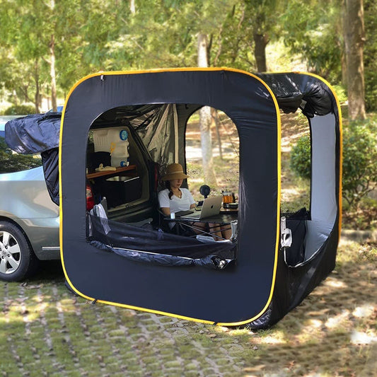 Outdoor Camping Pop-up Car Tent Simple Multi-person SUV Rear Trunk Car Tent