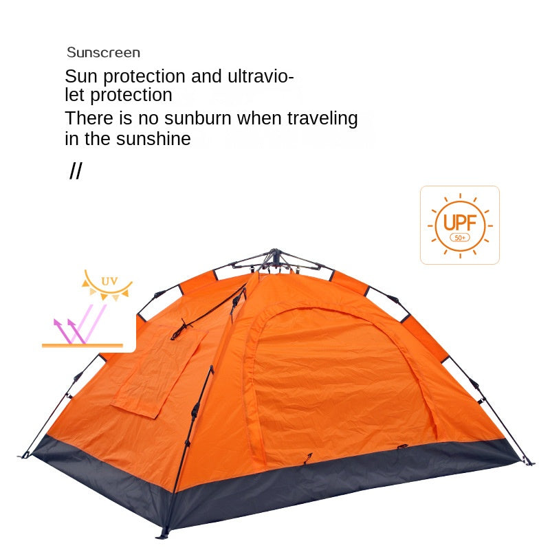 Outdoor automatic quick opening two person tent camping portable foldable tent picnic mountaineering night fishing tent