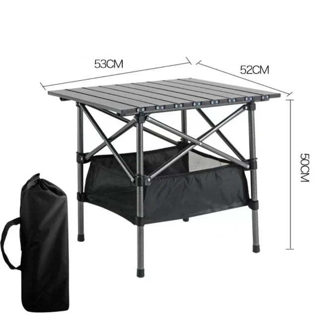 Outdoor Folding Long Table Tourist Portable Storage Egg Roll Table Camping Desk Barbecue Easy To Install Picnic Outdoor Tables