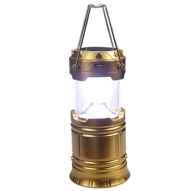 Camping lamp 5800 solar lantern USB rechargeable portable household outdoor multifunctional night market convenient lighting