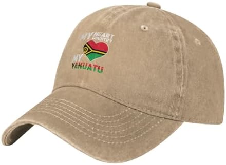 My Heart My Country My Vanuatu Baseball Cap - Relaxed Timeless Design