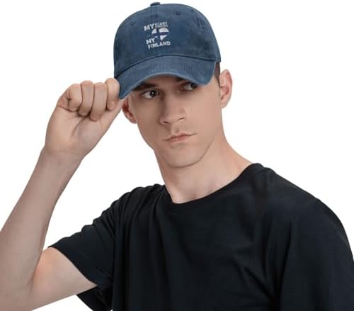 My Heart My Country My Finland Baseball Cap Durable Dad Hat
