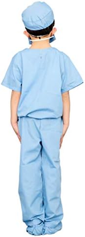 Costume Agent Doctor Scrubs Kids Blue Halloween Costume Set