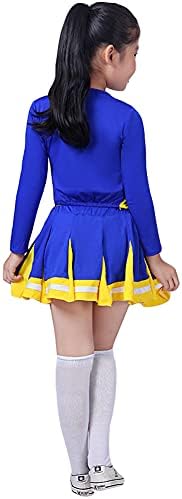 Achiyi Little Girls 2-Piece High School Cheerleading Uniform Costume