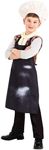 Fairytale Baker Boys Costume - Set Includes Shirt Vest Apron Hat and Scarf