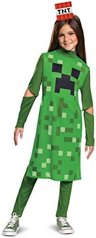 Super fun Minecraft Creeper costume for kids