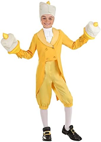 Fun Costumes Kids Beauty and the Beast Lumiere Costume Medium