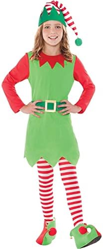 Amscan Christmas Elf Costume for Girls Medium