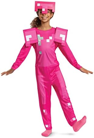 Disguise Pink Armor Minecraft Costume for Girls 1