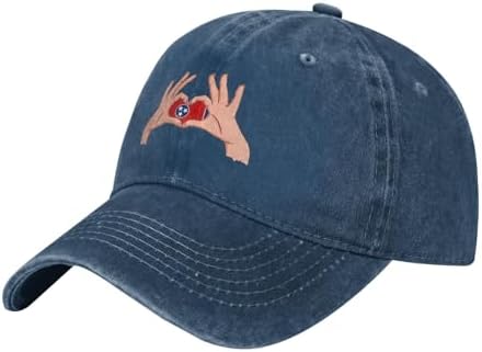 Holding A Heart Flag of Tennessee Baseball Cap