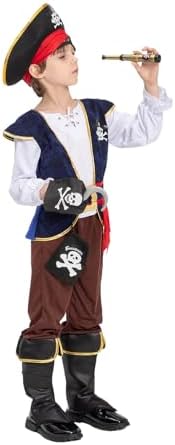 JAZGROM Kids Pirate Treasure Hammock Costume