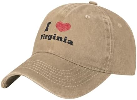 I Love Virginia Adjustable Baseball hat