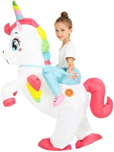 JUROSAICA Blowing Up Unicorn Girls Kids Halloween Costume