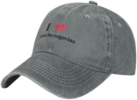 I Love Bosnia Herzegovina Adjustable Baseball Cap Men Women