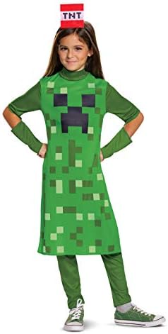 Super fun Minecraft Creeper costume for kids