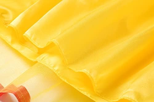 Reli Beauty Girls Backless Princess Dress with Yellow Accessories 6-7Y