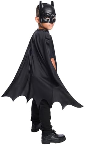 Rubies Batman Cape Mask Set for Boys One Size Black