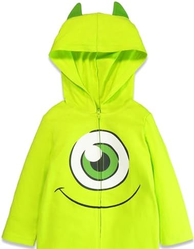Disney Pixar Monsters Inc Mike Zip Up Coverall