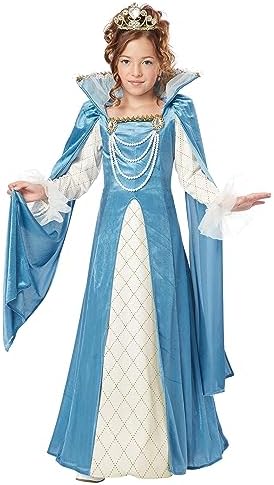 California Costumes Cream Renaissance Queen English crowds