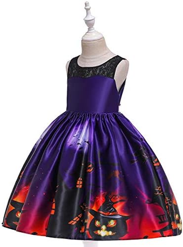 MYRISAM Kids Halloween Costume Dress with Witch Hat