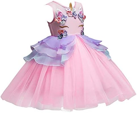 MYRISAM Princess Unicorn Tulle Dress for Girls
