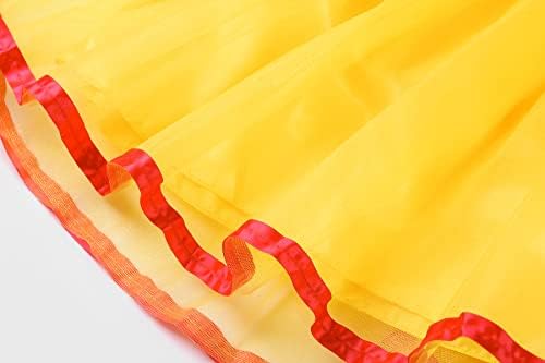 Reli Beauty Girls Backless Princess Dress with Yellow Accessories 6-7Y
