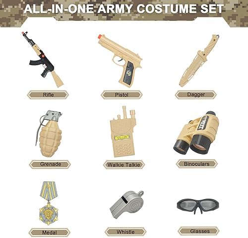 Halloween Army Soldier Costume for Kids