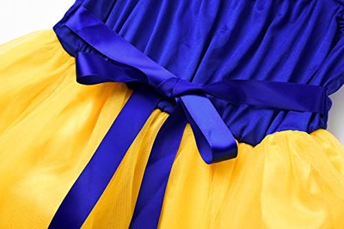 Reli Beauty Girls Backless Princess Dress with Yellow Accessories 6-7Y