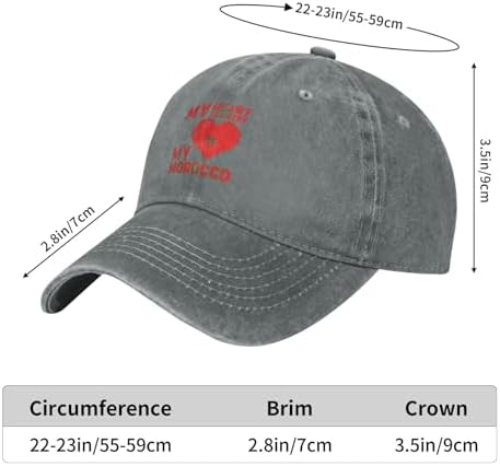 My Heart My Country My Morocco Baseball Hat