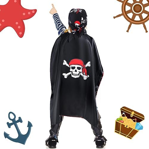 Bencailor Pirate Costume 6 Pcs Kids Boy Costume