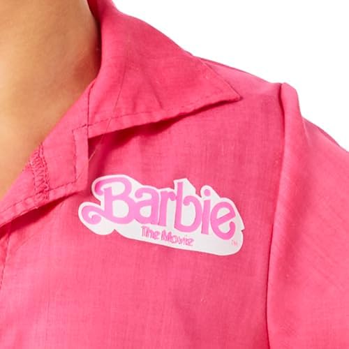 InSpirit Designs Barbie Pink CoverallUtility Youth Costume Set Halloween and Year-Round Costume