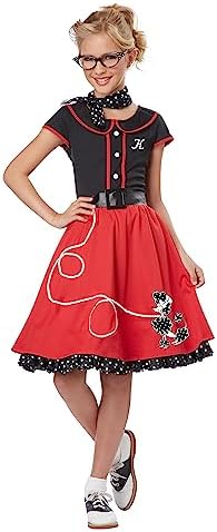 50s Sweetheart Costume for Girls by California Costumes