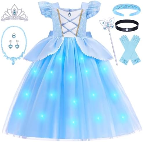 GC Light Up Cinderella Dress for Girls Kids Princess