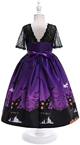 GIRLS Halloween Witch Costume Fancy Dress Up with Witch Hat