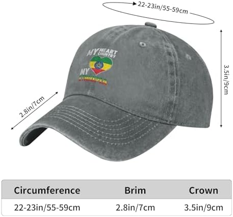 RTATBY My Heart My Country My Ethiopia Baseball Cap