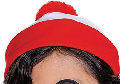 WaldosShortcut Halloween Costume for Kids Boys Wheres Waldo Shirt Glasses Set