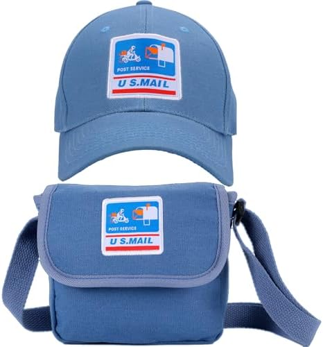 Mailman Costume Bucket HatPostman Bag 2 in 1 for Kids