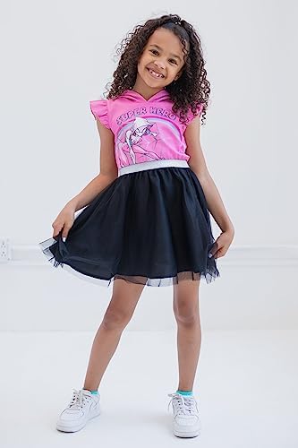 Marvel Spider-Gwen Cosplay Dress Spider Mesh Tulle Pink