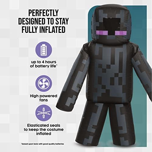 Young Kid Enderman Inflatable Minecraft Costume for Kids