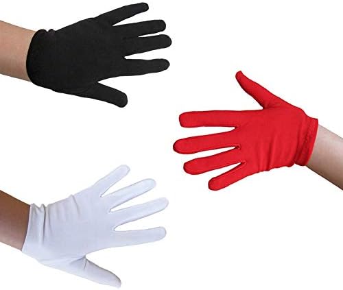 SeasonsTrading Child Black Costume Gloves - Halloween Accessory