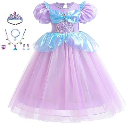 HIHCBF Girls Mermaid Princess Costume for Halloween More
