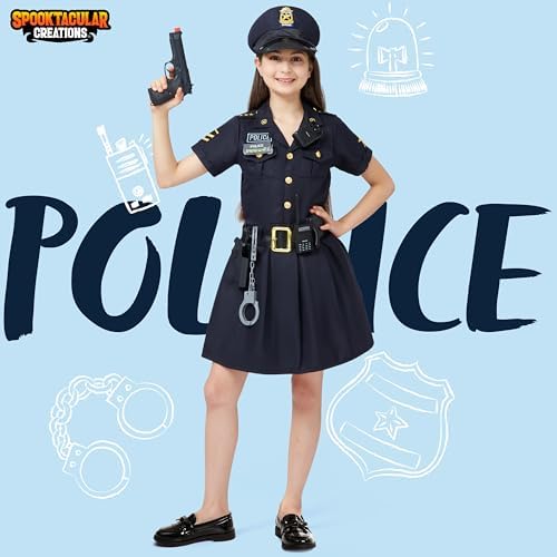 Spooktacular Girl Police Costume Toddler Set