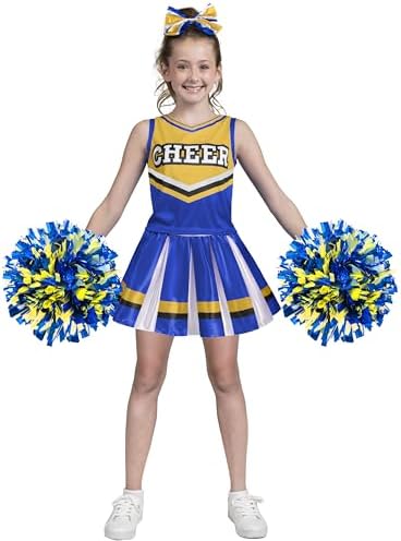 Girls Halloween Cheerleader Costume