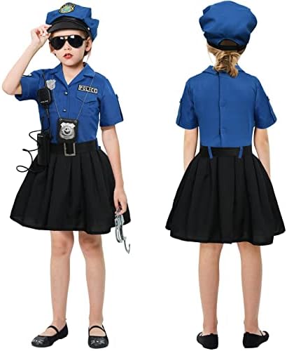 Tacobear Girls Police Officer Costume Set