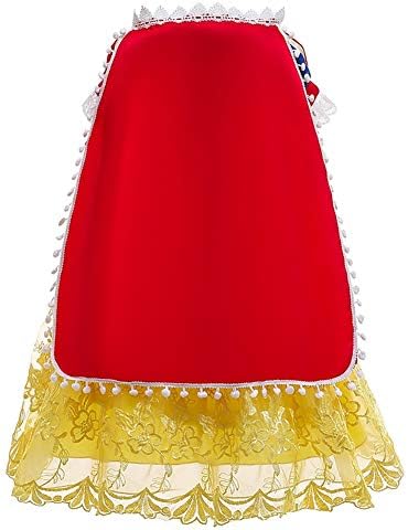 REXREII Girls Princess Snow White Costume Fancy Dress