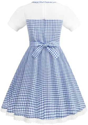 Girls Halloween Plaid Dress Up Costume