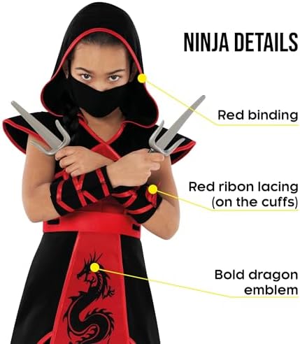 Perfect for Halloween Morph Ninja Costume for Girls