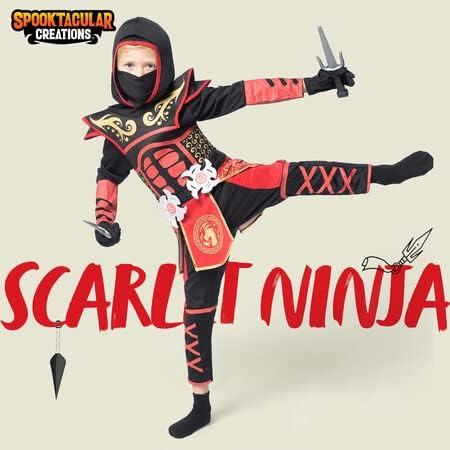 Spooktacular Red Ninja Costume for Kids