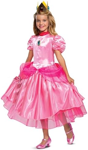 Charming Princess Peach Dress Up Full Set for Girls